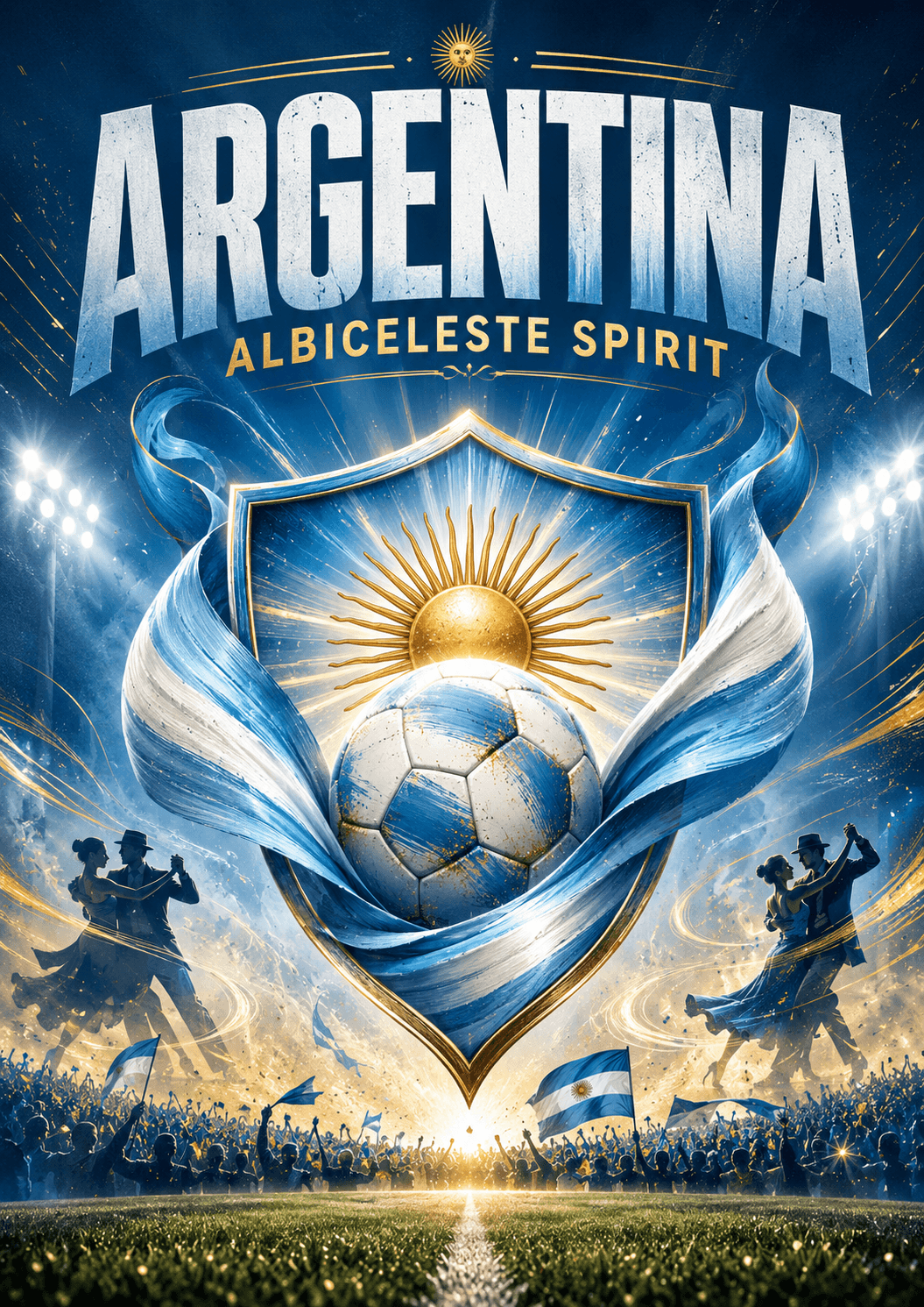 Argentina Albiceleste Football Pride Poster printable poster preview