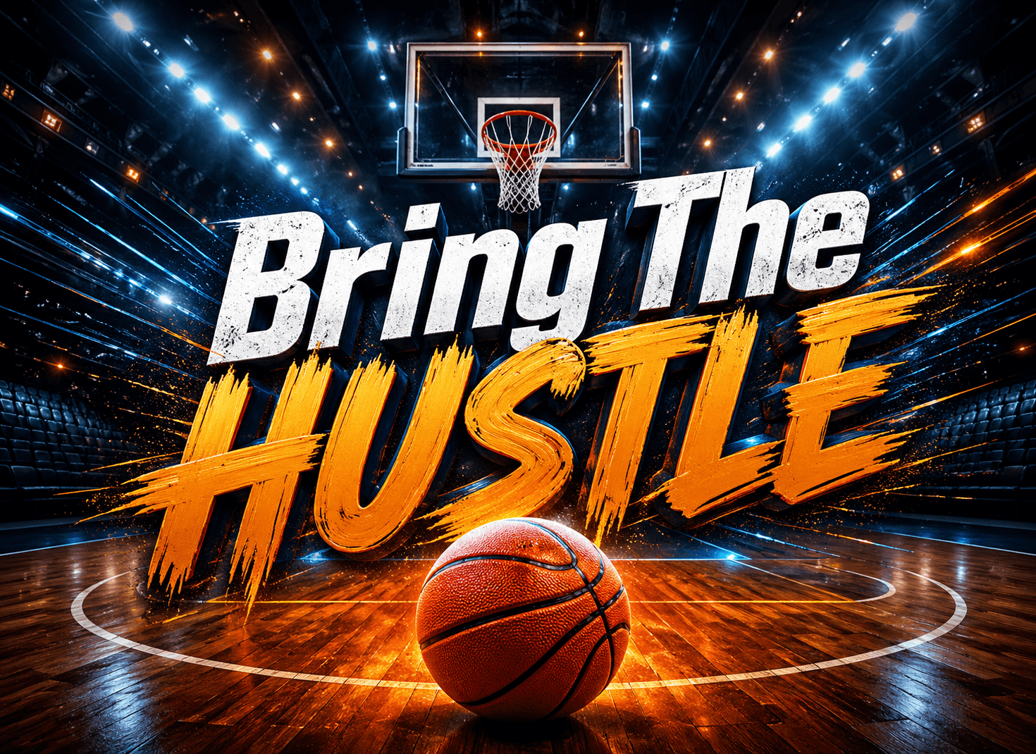 Basketball game day banner printable poster preview