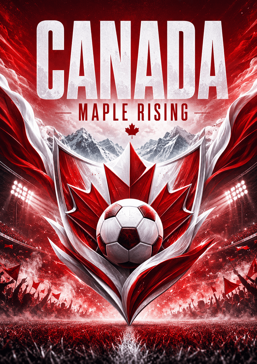 Canada Maple Football Pride Poster printable poster preview