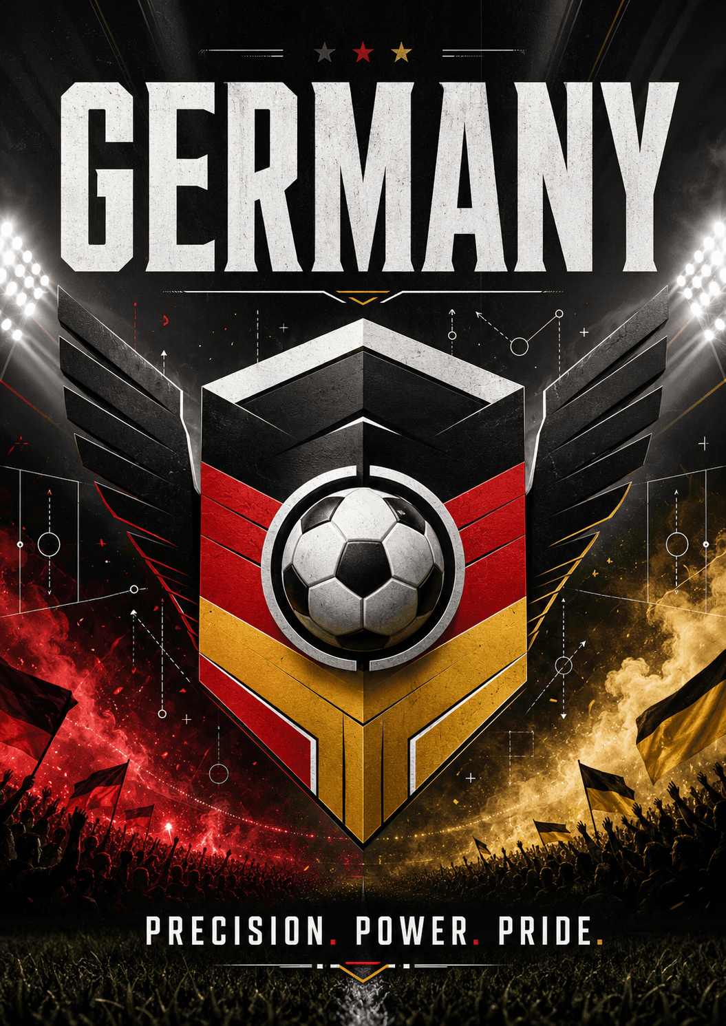 Germany Mannschaft Football Pride Poster printable poster preview