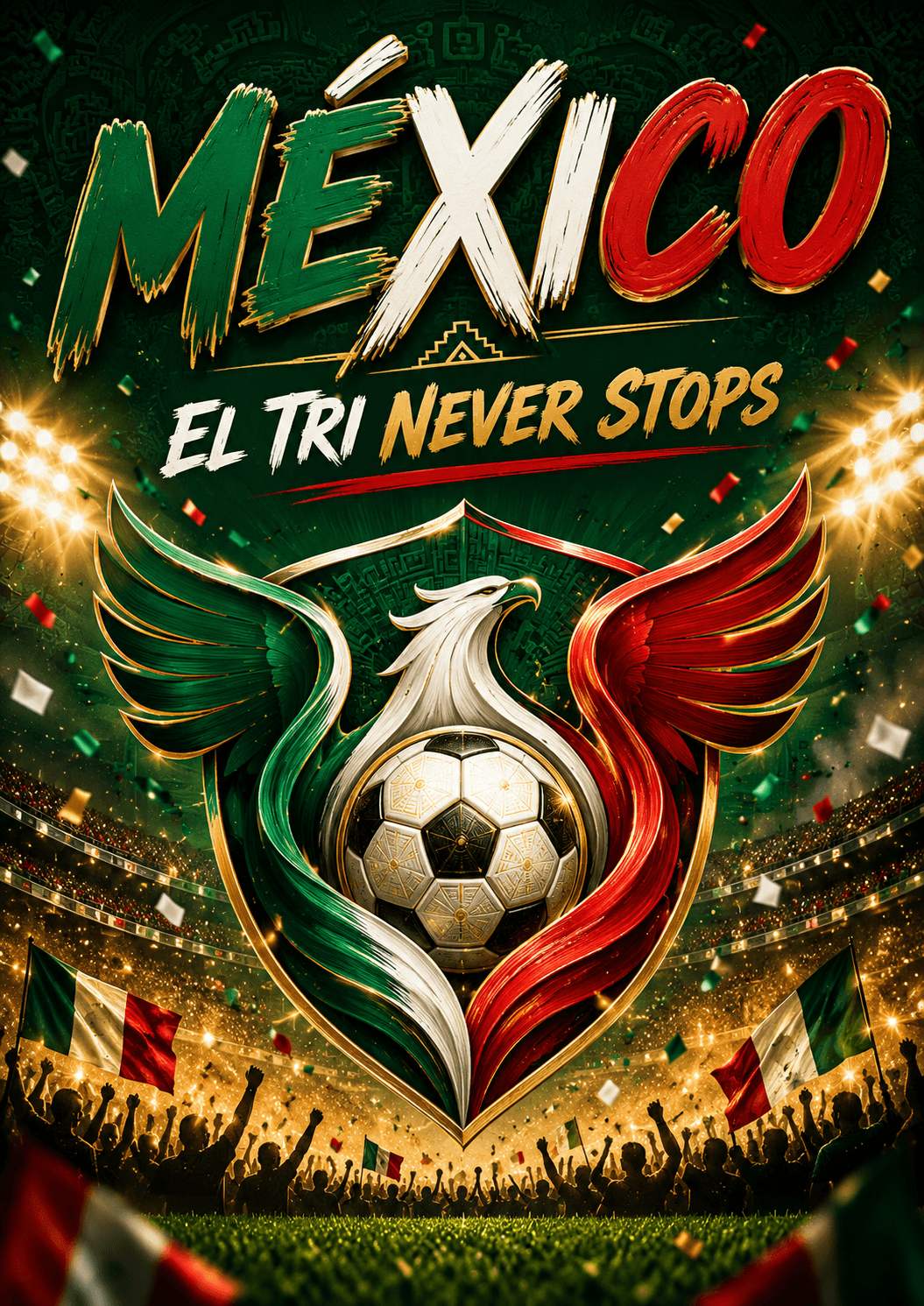 Mexico El Tri Football Pride Poster printable poster preview
