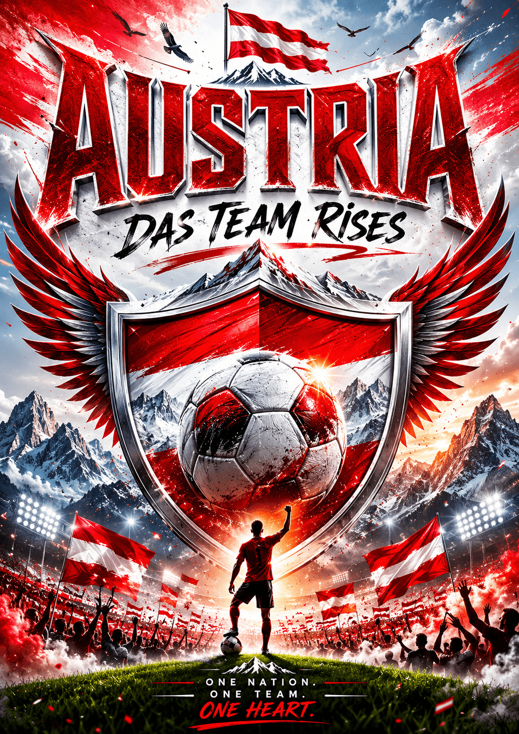 Austria Das Team Football Pride Poster printable poster preview
