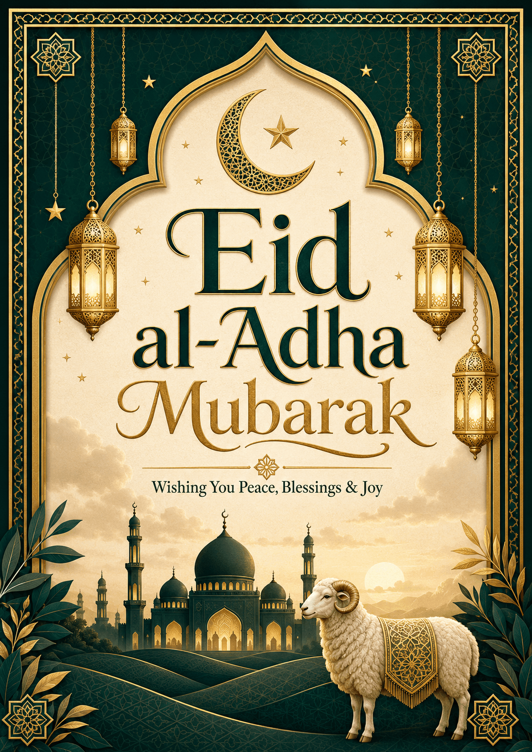 Eid al-Adha Mubarak Poster printable poster preview