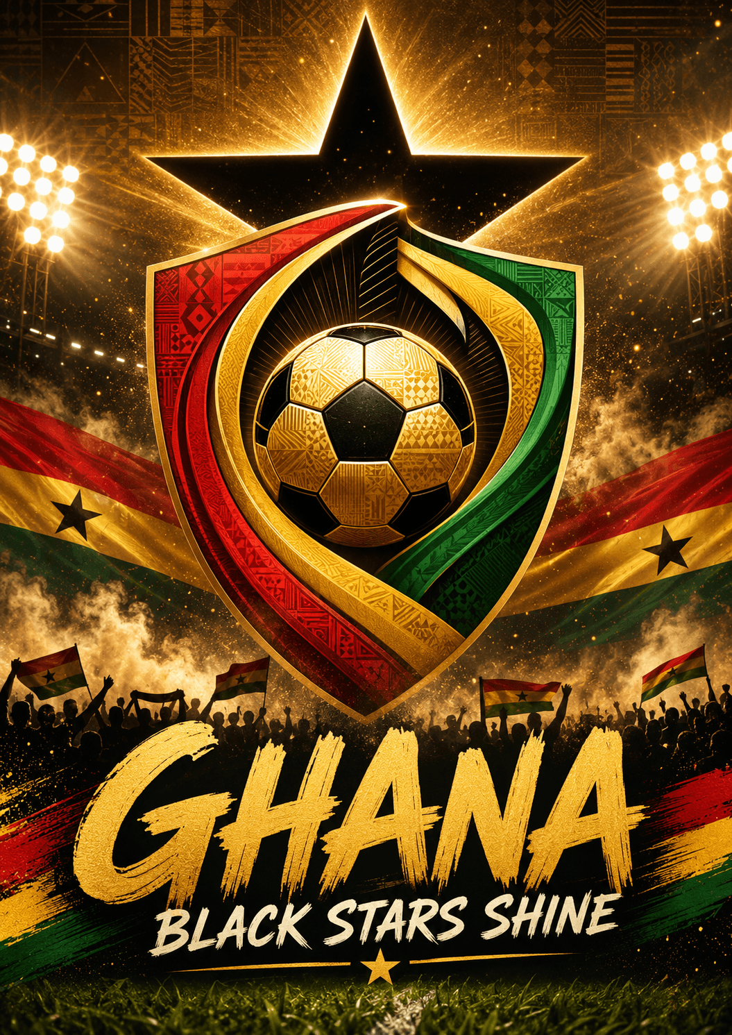 Ghana Black Stars Football Pride Poster printable poster preview