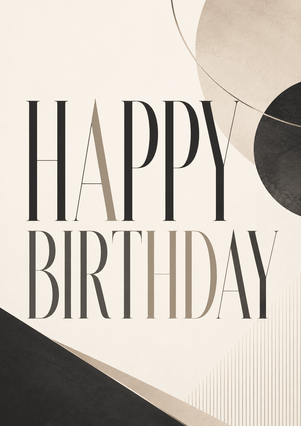 Happy Birthday Minimal Modern Adult Birthday Poster printable poster preview