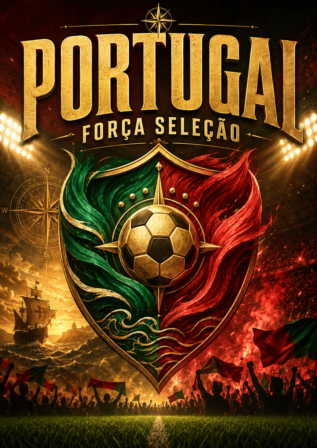 Portugal Seleção Football Pride Poster printable poster preview