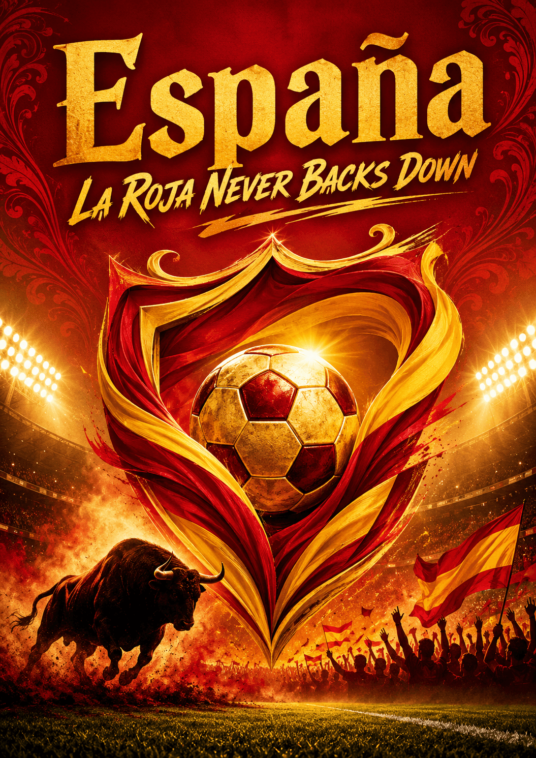 Spain La Roja Football Pride Poster printable poster preview