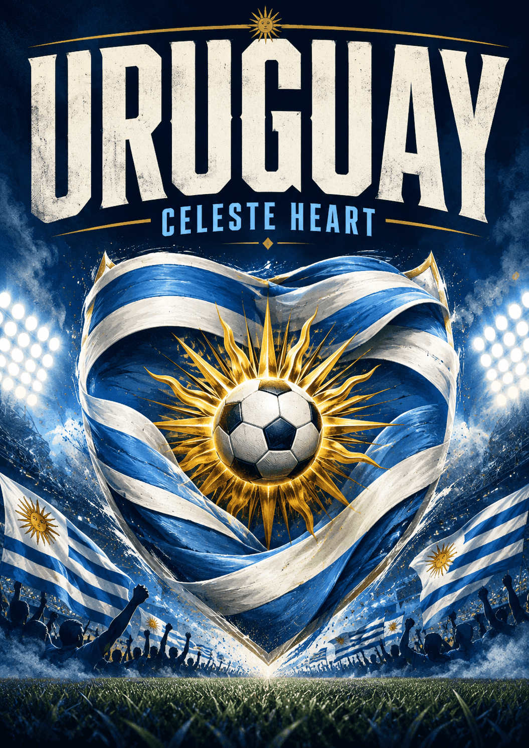 Uruguay Celeste Football Pride Poster printable poster preview