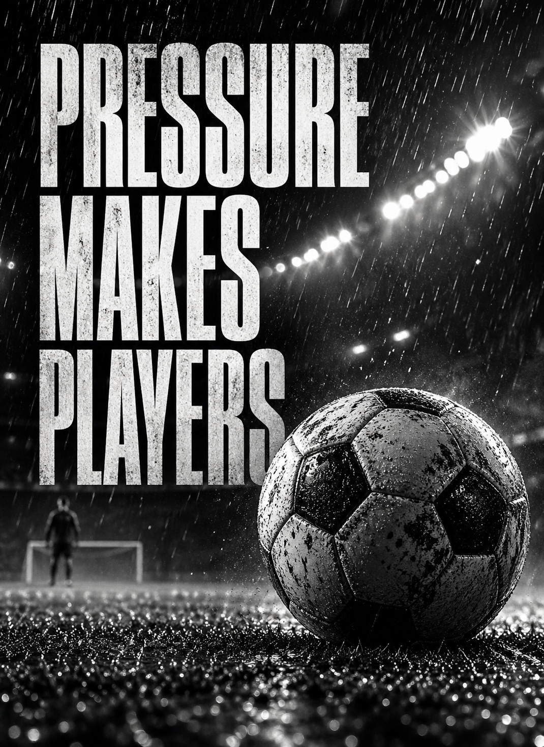 Football pressure motivation poster poster design preview