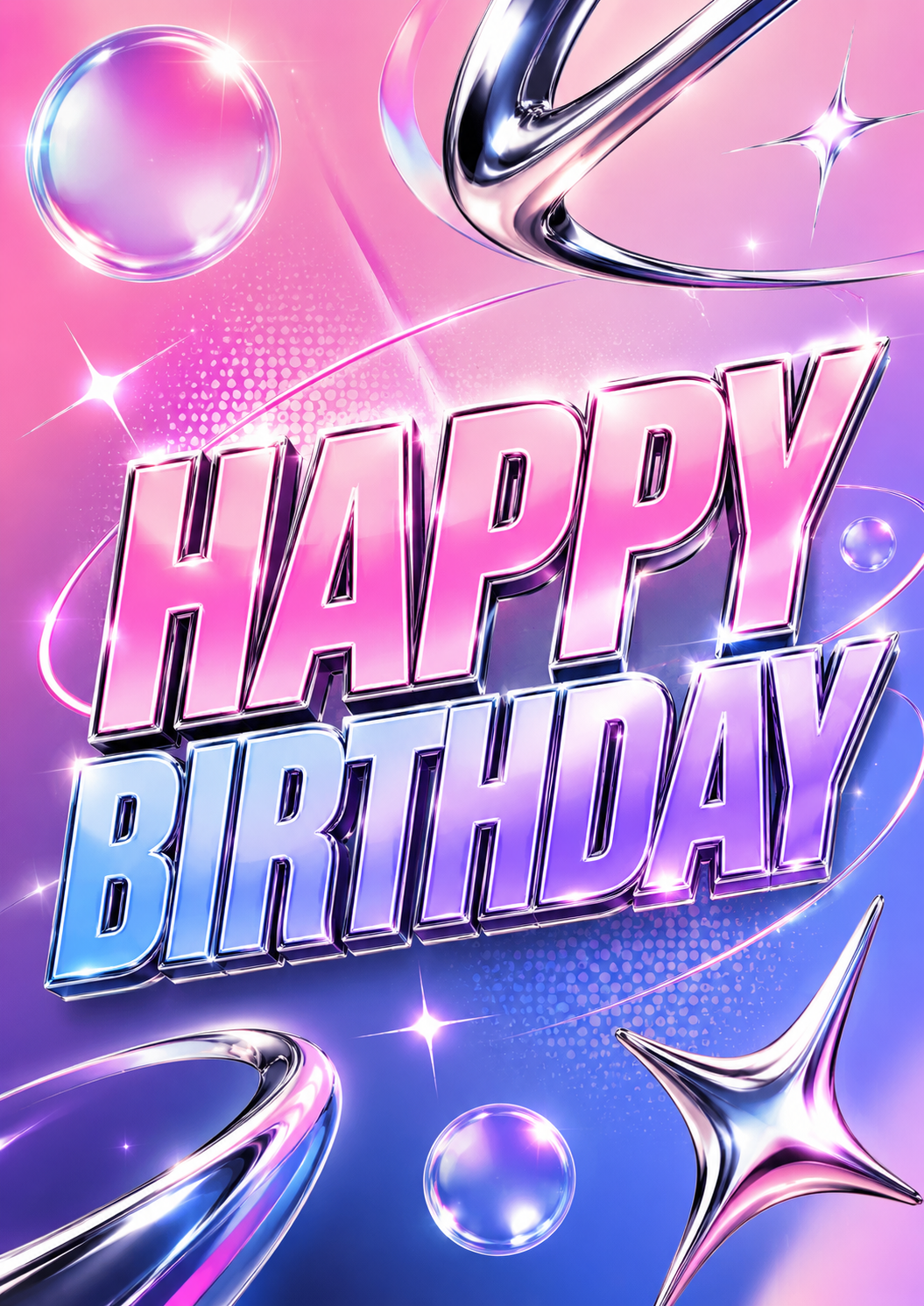Poster Ulang Tahun Dewasa Estetika Selamat Ulang Tahun Y2K poster design preview
