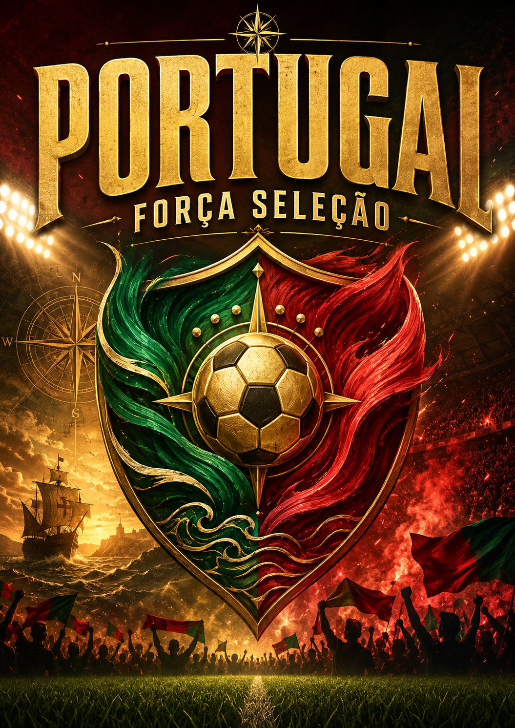 Portugal Seleção Football Pride Poster poster design preview