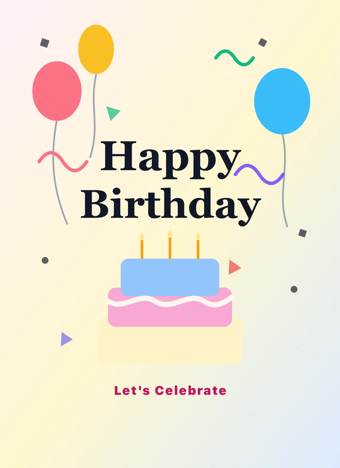 Prévia imprimível de Pôster da festa de aniversário