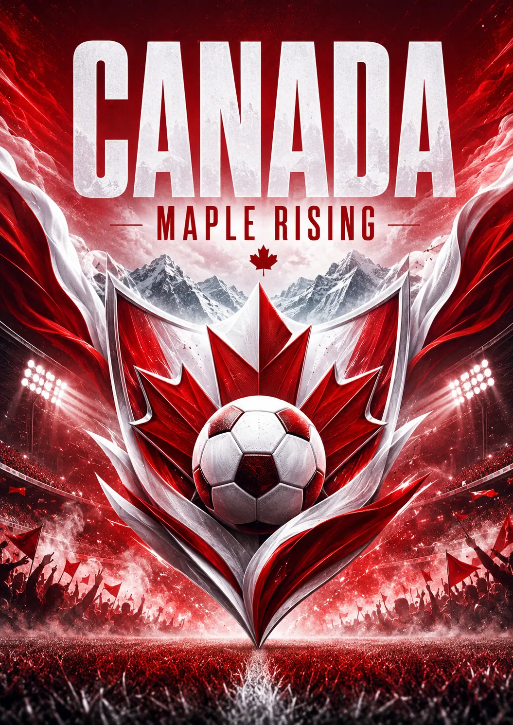 Aperçu imprimable de Affiche de la fierté de Maple Football Canada