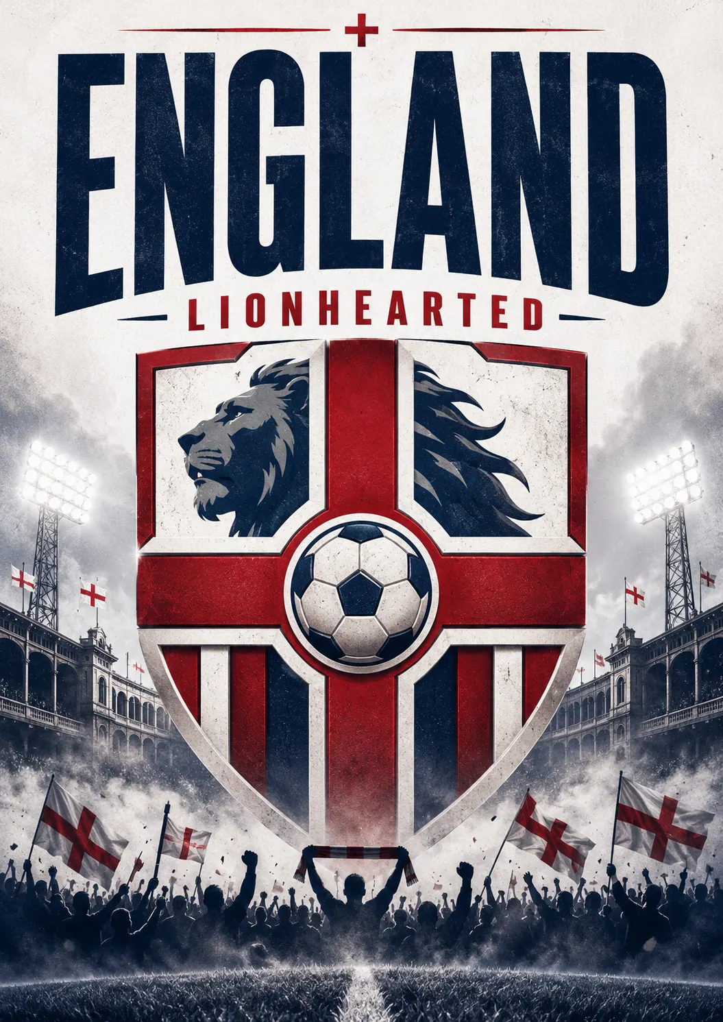 England Three Lions Football Pride Poster printable poster preview