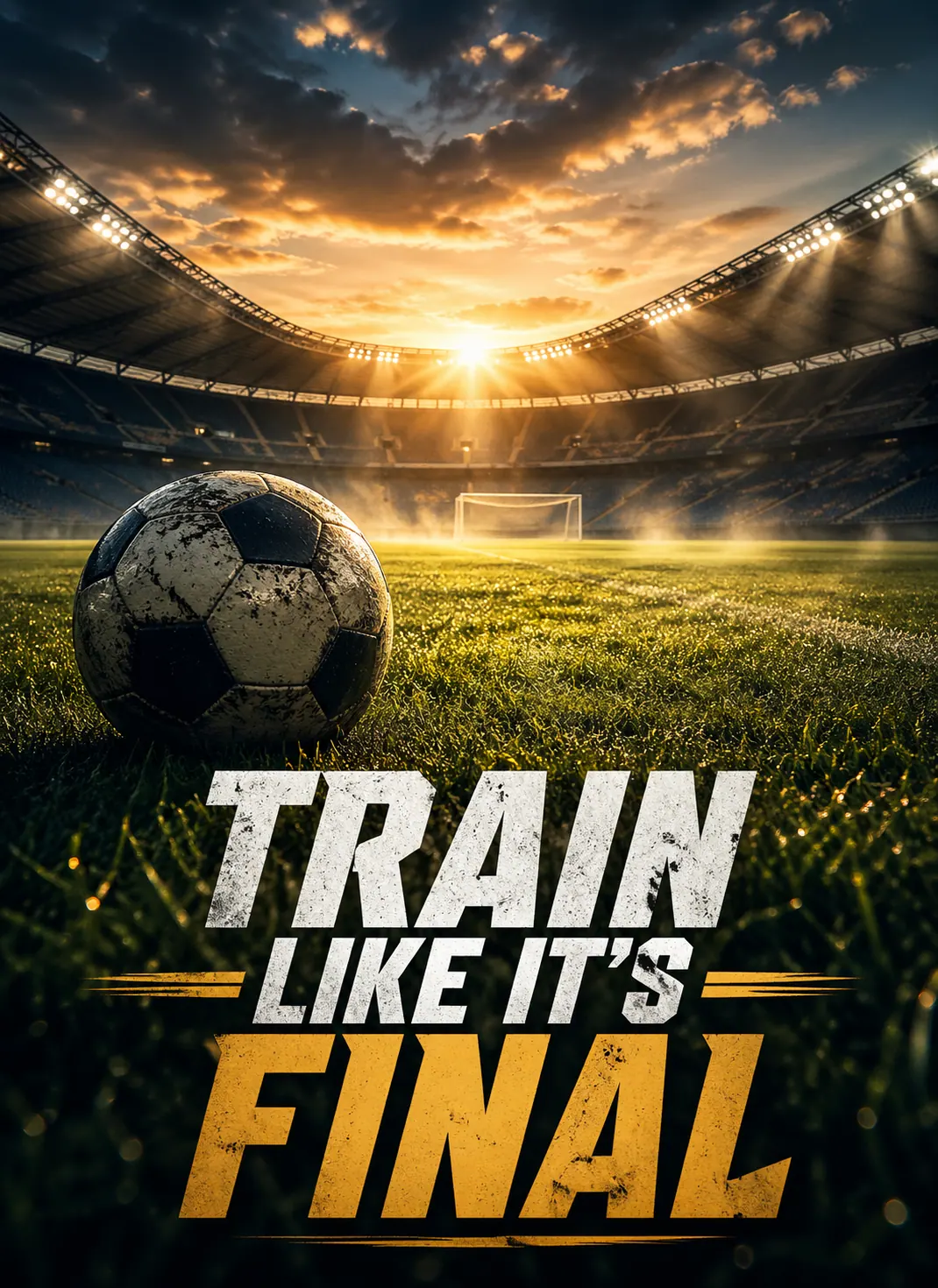 Druckvorschau für Fußball-Motivationsplakat