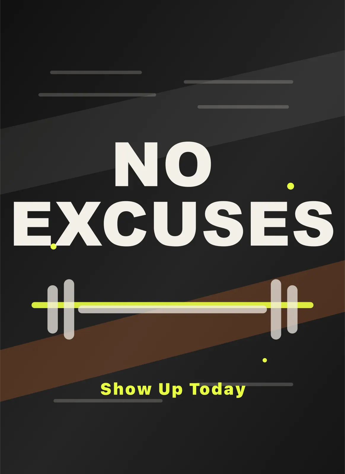 Vista previa imprimible de Póster de motivación para el gimnasio