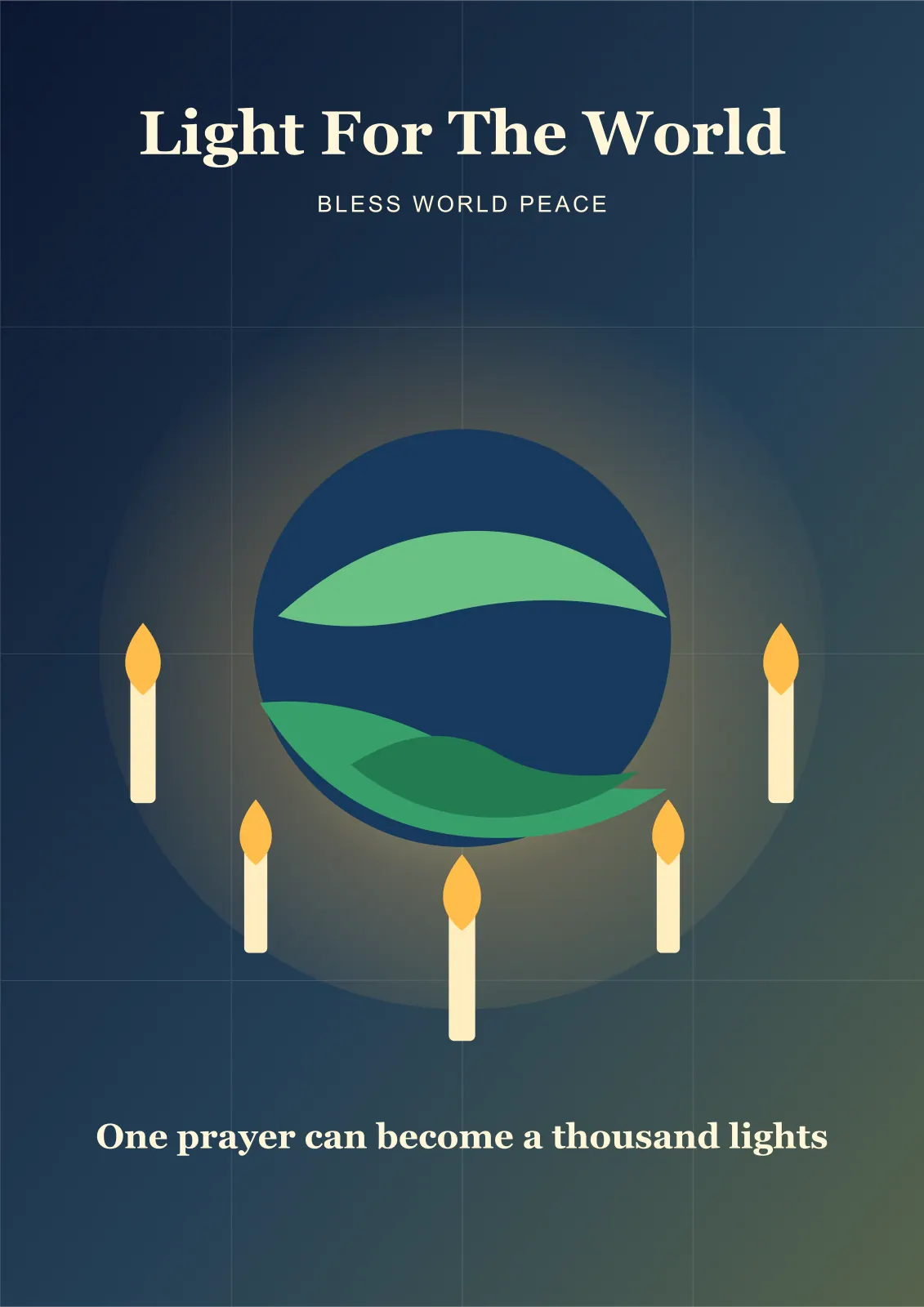 Druckvorschau für Light For The World-Poster