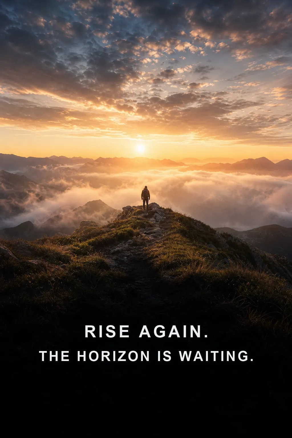 Druckvorschau für Rise again Horizont-Poster