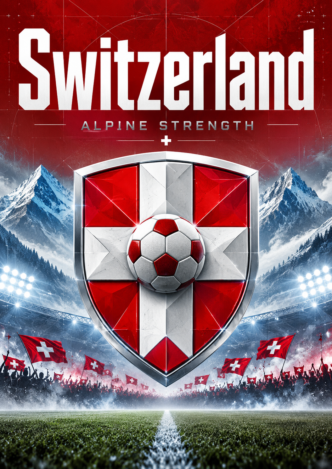 Switzerland Nati Football Pride Poster poster design preview
