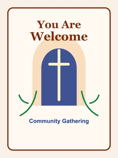 Church event poster poster design preview
