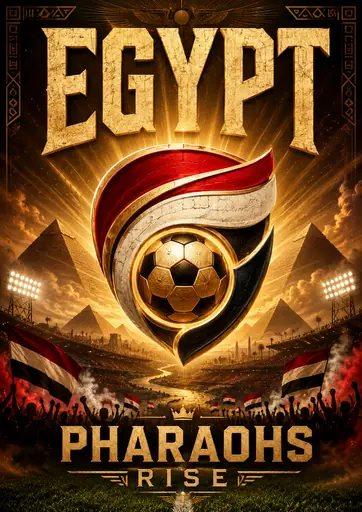 Egypt Pharaohs Football Pride Poster poster design preview