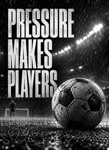 Football pressure motivation poster poster design preview