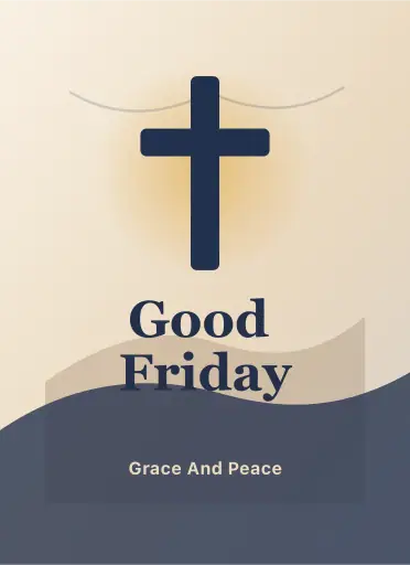 Good Friday service poster poster design preview