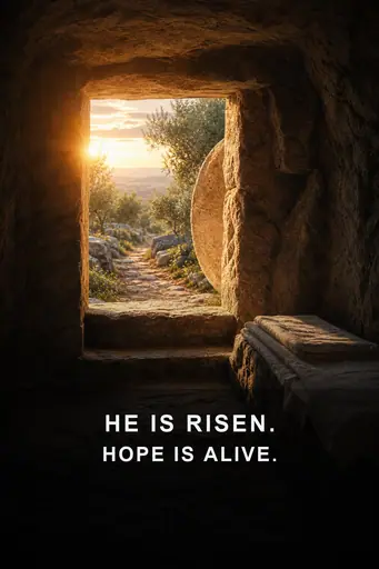 He Is Risen poster poster design preview