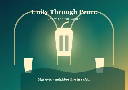 Unity Through Peace poster poster design preview