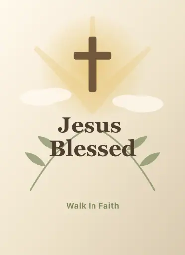 Jesus Blessed poster poster design preview