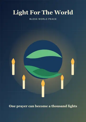 Light For The World poster poster design preview