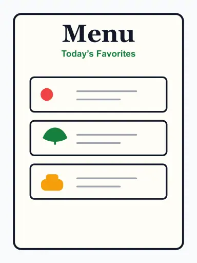 Menu poster poster design preview