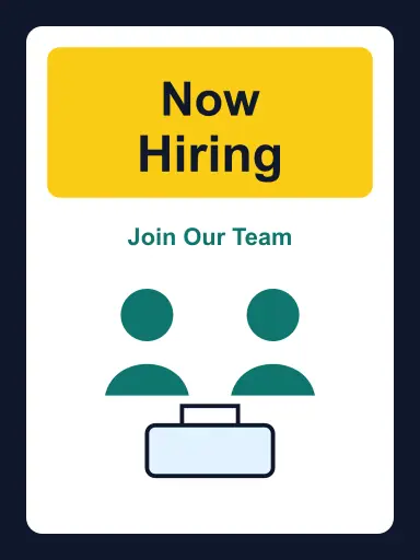 Now hiring poster poster design preview