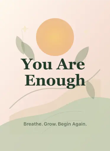 Self-love affirmation poster poster design preview