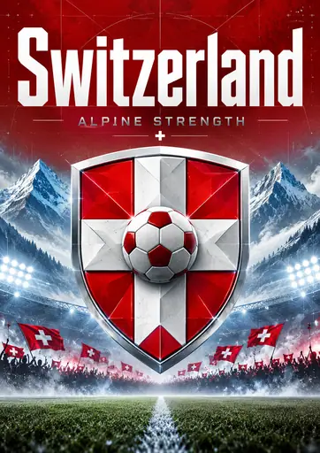 Switzerland Nati Football Pride Poster poster design preview